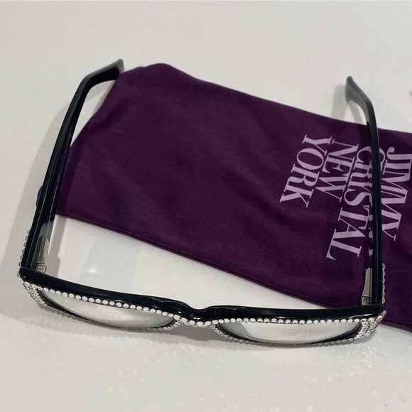 jimmy crystal New York glasses Farm black studded main image 14